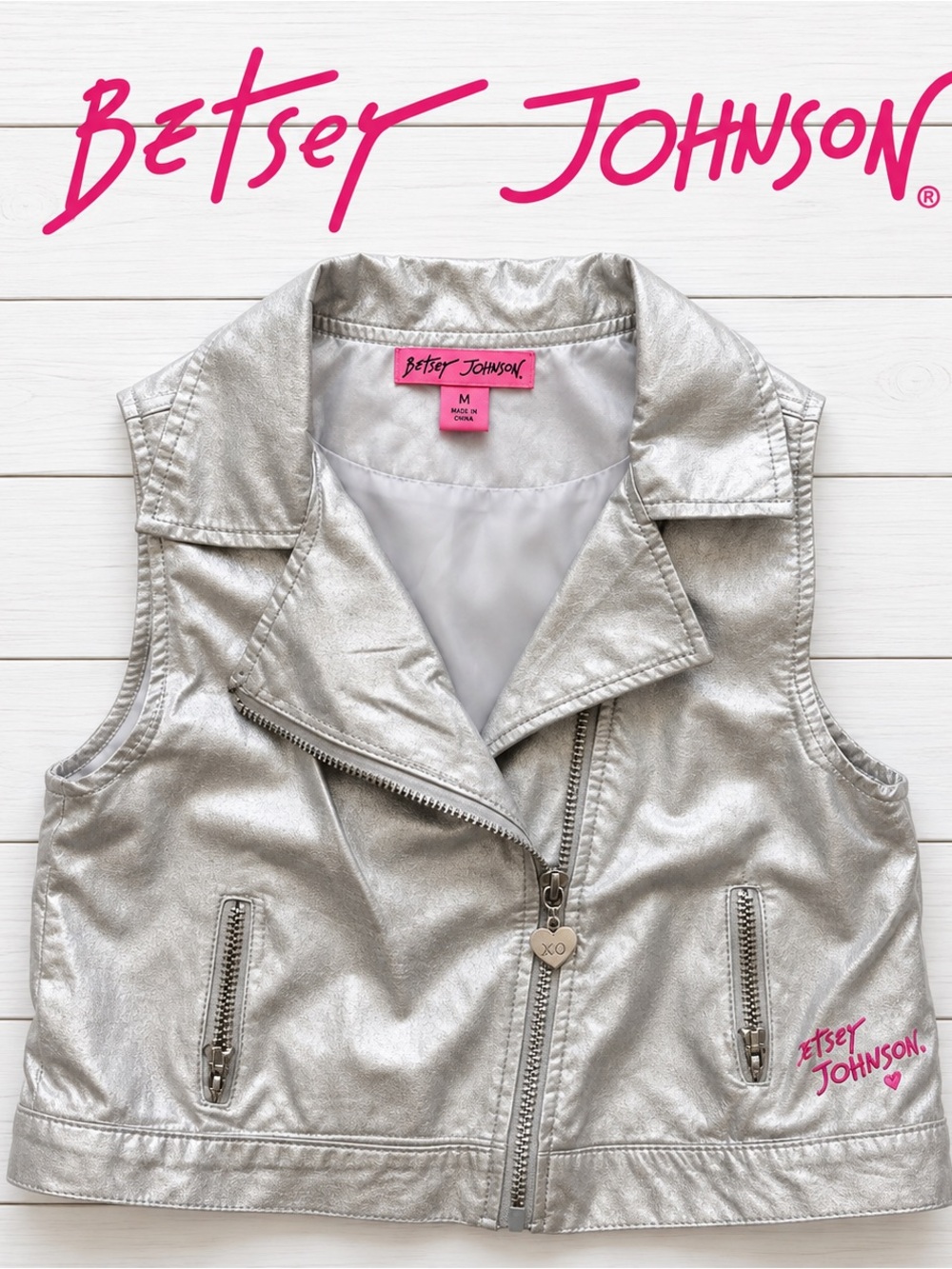 Betsy Johnson Girl’s Metallic Vest